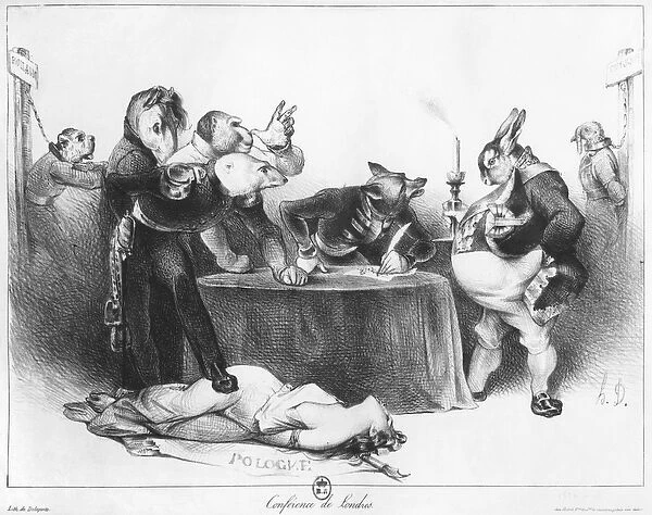 The London Conference, 1832 (litho) (b  /  w photo)