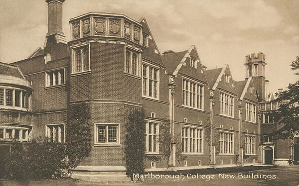 Marlborough College, New Buildings (b  /  w photo)