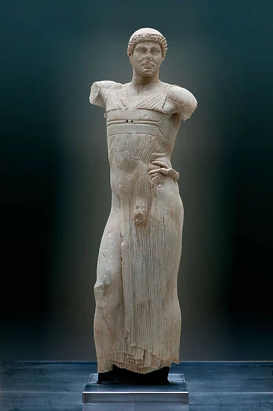 The Motya Charioteer, a young man, perhaps a charioteer, 450-440 BC (marble)