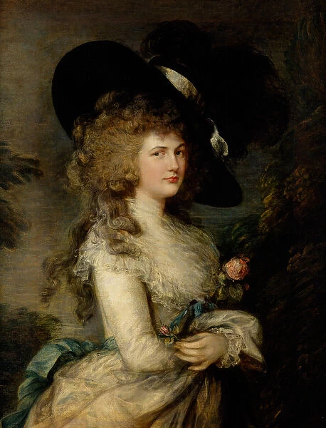 Portrait of Georgiana, Duchess of Devonshire, c. 1785-87 (oil on canvas)