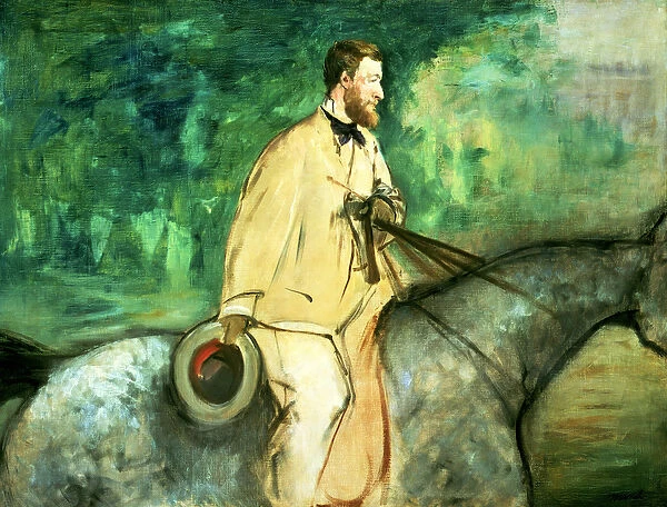 Portrait of Gillaudin on a horse