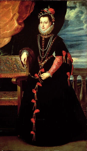 Portrait of Isabelle de Valois, Queen of Spain, wife of Philip II of Spain (1527-98)