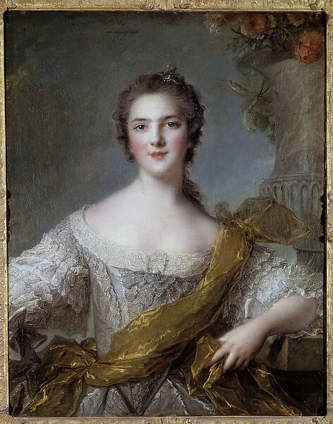 Portrait of Madame Victoire de France (1733-1799) daughter of Louis XV Painting by Jean
