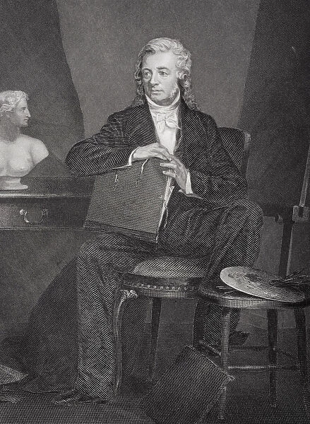 Portrait of Washington Allston (1779-1843) (litho)