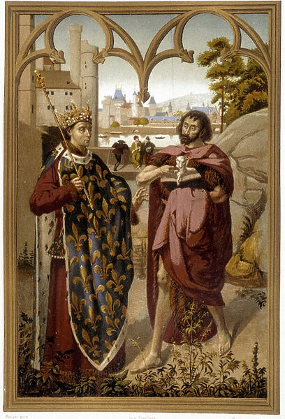 Portraits of Saint Louis and Saint John the Baptist - repro