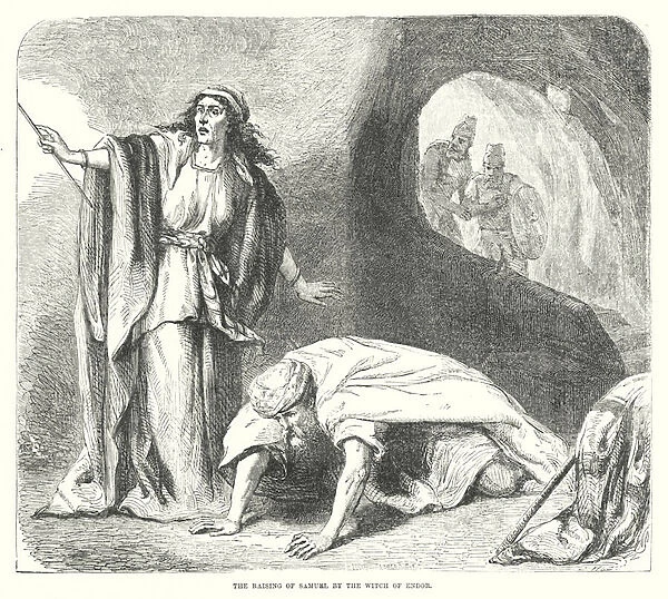 The Raising of Samuel by the Witch of Endor (engraving)