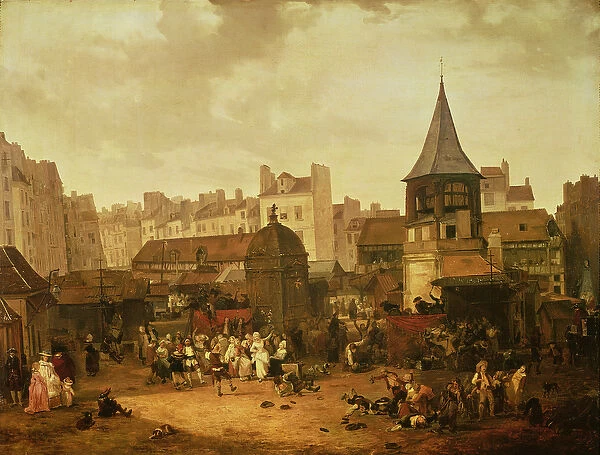 Rejoicing at Les Halles to Celebrate the Birth of Dauphin Louis of France (1781-89)
