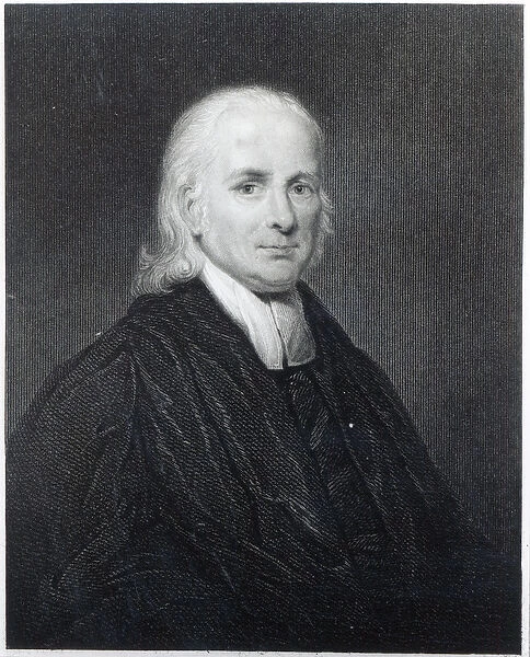 Rev Friedrich Schwartz, engraved by Edward Scriven (engraving)
