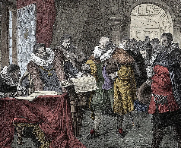 Rudolf II grants the Letter of Majesty - Emperor Rodolph II of Austria (1552-1612