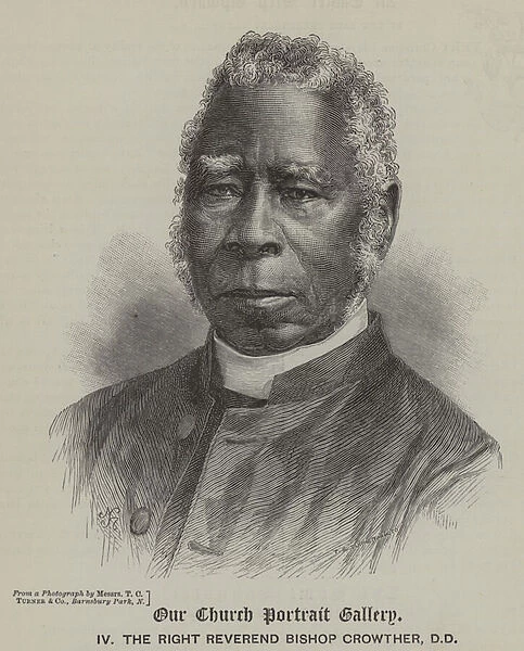 Samuel Ajayi Crowther, Nigerian bishop (engraving)