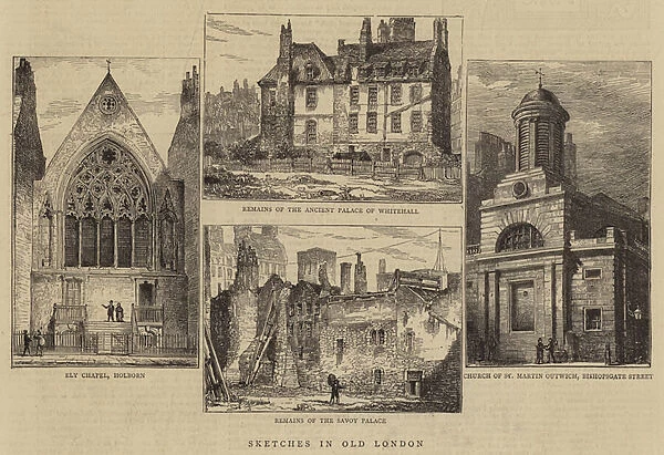 Sketches in Old London (engraving)