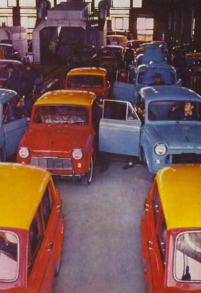 Taiwan: Cars being manufactured by Yue Loong Engineering Corporation, 1962 (photo)