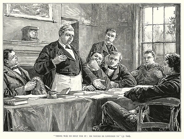 'There was no help for it, he would be listened to'(engraving)