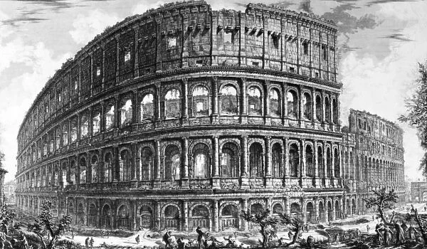 View of the Colosseum, from the Views of Rome series, c. 1760 (etching)