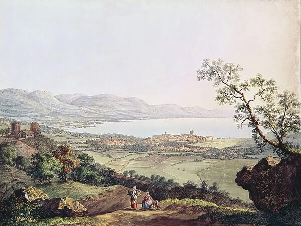 View of Geneva from Saconex in Savoy (engraving)