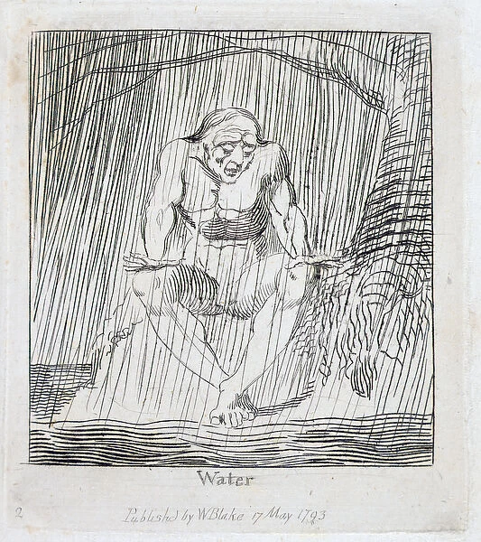 Water, plate 4 from For Children. Gates of Paradise, 1793 (engraving)
