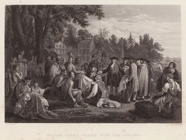 William Penns Treaty with the Indians (engraving)