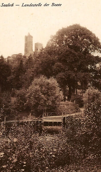 Burg Saaleck 1918 Saxony-Anhalt Saaleck Ruine