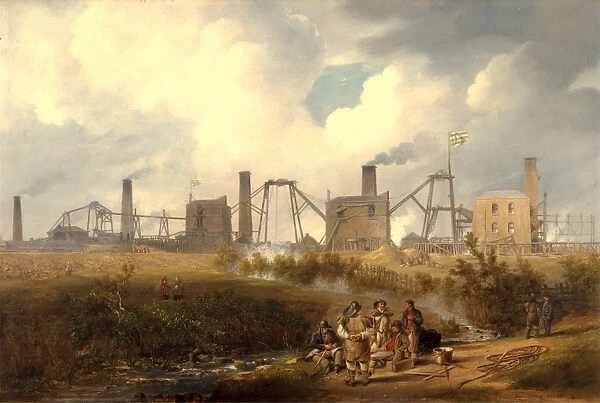 A View of Murton Colliery near Seaham, County Durham Signed and dated, lower right