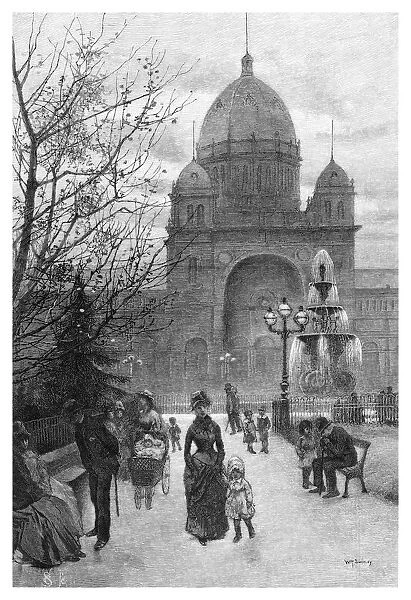 The Carlton Gardens, Melbourne, 1886. Artist: WJ Smedley