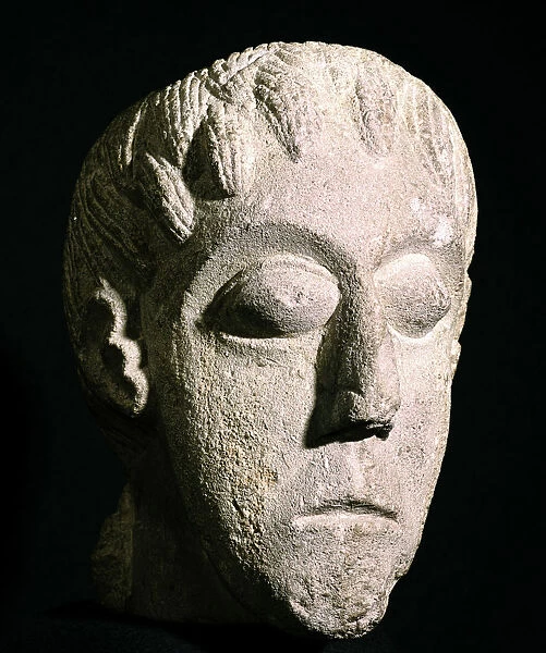 Celtic head, Bon Marche site, Gloucester, England