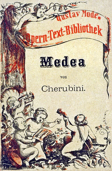 Cover of the libretto for Cherubinis Medea, edited by Opern Text Bibliothek