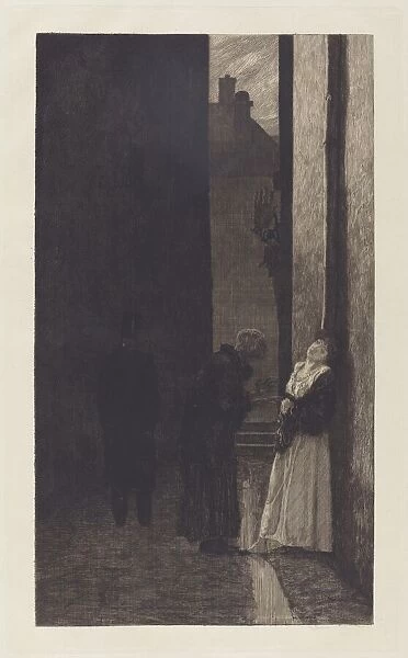 Ein Schritt (A Step), 1883. Creator: Max Klinger