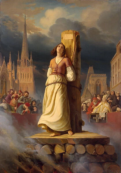 Joan of Arcs Death at the Stake, 1843. Artist: Stilke, Hermann (Anton) (1803-1860)
