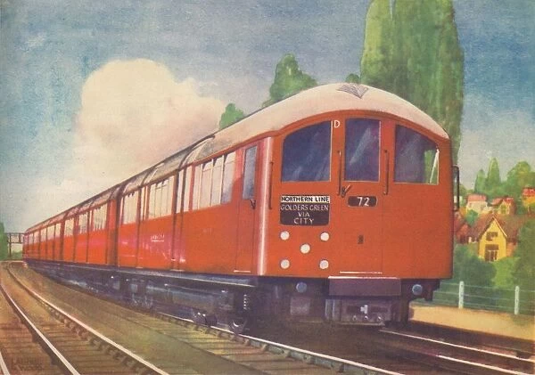 Londons New Streamlined Underground Train, Northern Line, 1940