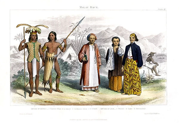 Malay Race, 1800-1900. Artist: R Anderson