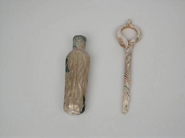 Perfume Bottle with Looped Stopper, 1st century BCE-4th century CE. Creator: Unknown