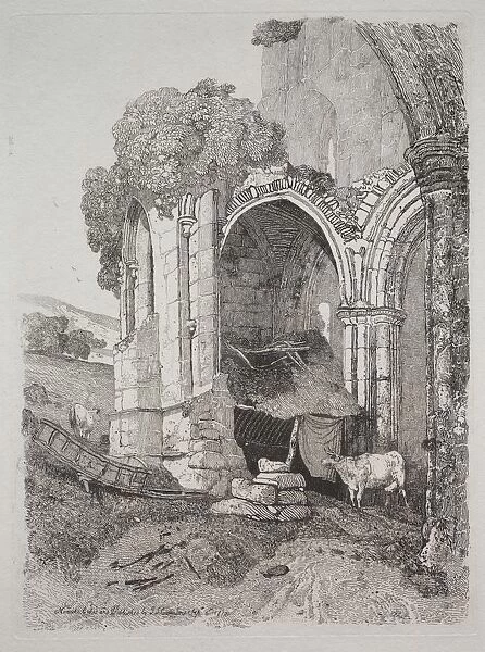 Rievaulx Abbey, Yorkshire, 1810. Creator: John Sell Cotman (British, 1782-1842)