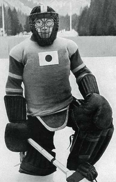 Teiji Homna, Japan ice hockey team, Winter Olympics, Garmisch-Partenkirchen, Germany, 1936