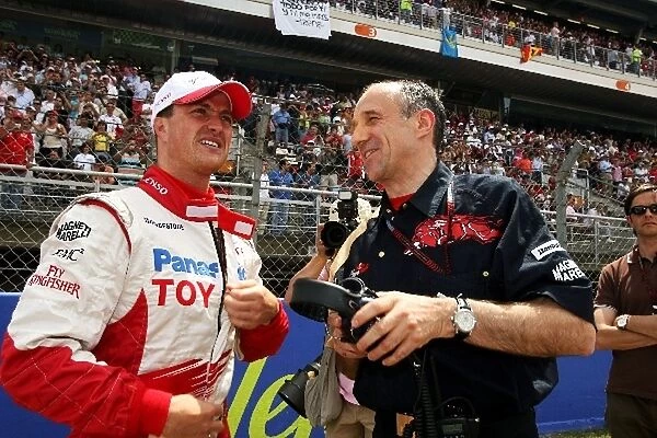 Formula One World Championship: Franz Tost Toro Rosso and Ralf Schumacher Toyota on the grid