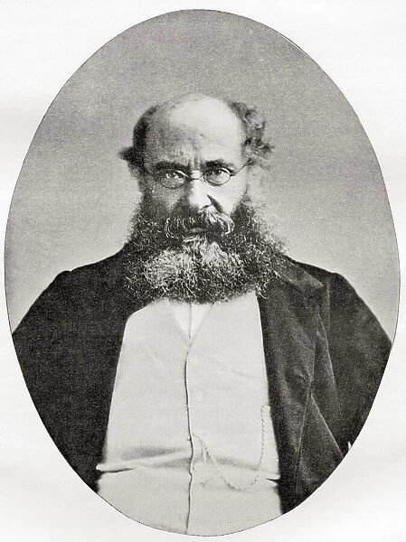 Anthony Trollope, 1815 - 1882. English novelist of the Victorian era. From The International Library of Famous Literature, published c. 1900