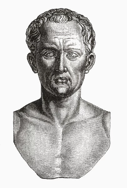 Quintus Hortensius Hortalus, 114-50 BC. Famous Roman lawyer, renowned orator and statesman. From Cassells Illustrated Universal History, published 1883