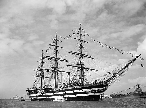 Amerigo Vespucci, Italian sail training ship at Portsmouth