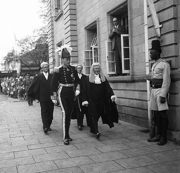 The new Governor of Kenya, Sir Evelyn Baring, in the full regalia of a Colonial Governor