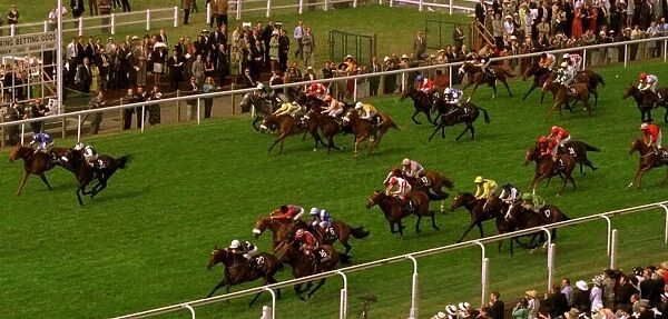 Red Robbo heads the near side group to win the Hunt Cup at Royal Ascot - June 1997