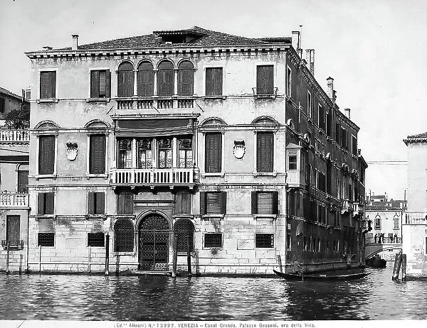Palazzo Gussoni-Grimani della Vida, Venice. It is an elegant sixteenth century construction attributed to Sanmicheli. The faade was frescoed by Tintoretto