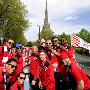 Bristol City Champions: Victory Parade on Open Top Bus - May 2015