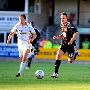 Bristol Citys Gavin Williams runs forward with the ball