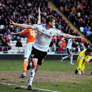 Disallowed Goal: Steven Davies Euphoric Celebration (Bristol City vs. Blackpool, 2013)