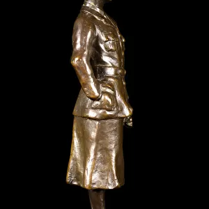 Bronze statuette of a WaC mechanic, WW1