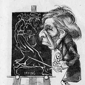 Caricature of John Ruskin, English art critic