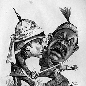 Caricature of Sir Garnet Wolseley and Ahmad Arabi