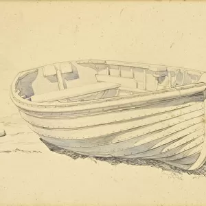 A clinker rowing boat