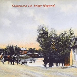 Cottage and the first bridge - Ringwood, Hampshire