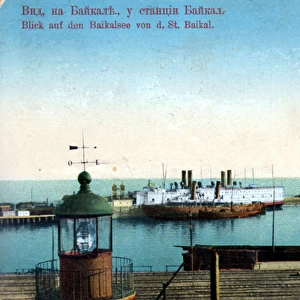 The icebreakers Baikal and Angara at Port Baikal