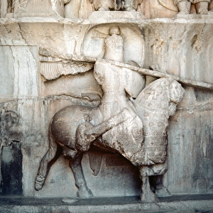 Khosrau II. Persian king. Relief